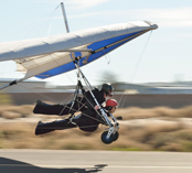 Family hang gliding